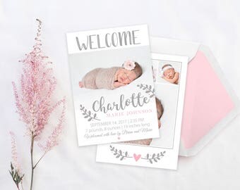 newborn announcement template