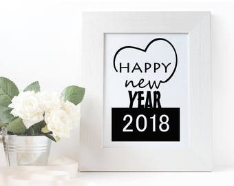 Happy new year sign | Etsy