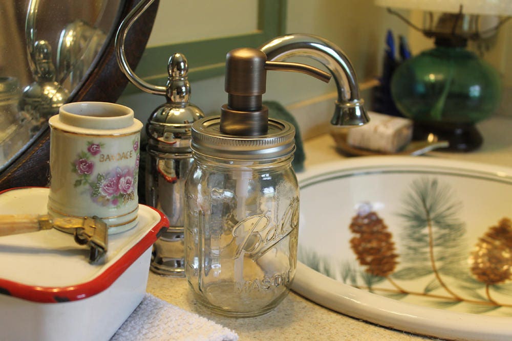 Mason Jar Soap Dispenser Mason Jar Lotion Dispenser Clear