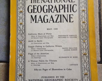 May, 1949 National Geographic Magazine