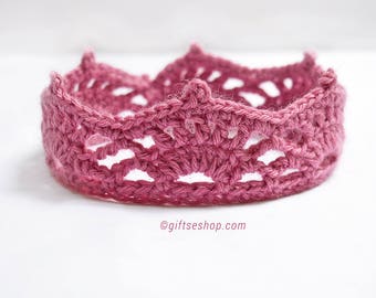 Crochet Newborn Princess Crown Tiara Pattern PDF N59