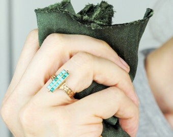 Antique Turquoise Ring | 14k Antique Rose Gold Victorian Ring | Antique 14k Gold Ring | 14k Turquoise Antique Ring