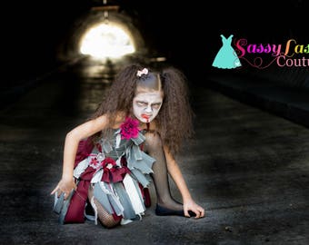 Zombie Costume, Girls Zombie Costume, Zombie Girl, Girls Halloween, Halloween Costume, Zombie, Girls Halloween Costume, Cosplay, Halloween