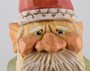 gnome, elf,nisse, lutin, Christmas, Santa, wood carving, Nordic, Scandinavian