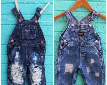 BUNDLE Custom Overalls Baby Denim Overalls Denim Overalls Toddler Jeans Ripped Jeans Baby Jean Overalls Baby Overalls Punk Rock Baby