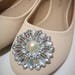 ivory sparkly flats