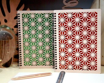 Notebook, sketchbook A5 drawing wood laser cut Wood Journal