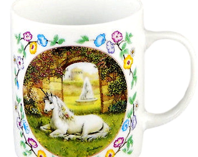 Unicorn Designed Mug, Enchanted World Coffee Mug, Gift For Her, Secret Garden of the Unicorn, Unicorn Gifts