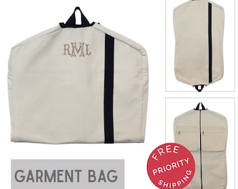 Custom Garment Bag, Personalized Gift, Travel Bag, Hanging Storage Bag, Monogram Garment Bag, Hanging Clothes Bag, Business Traveler, Gifts