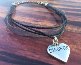 Diabetic Bracelet / Diabetes Bracelet / Diabetic Gift / Diabetic Jewelry / JDRF Fundraiser / Diabetes / Fundraiser Bracelet