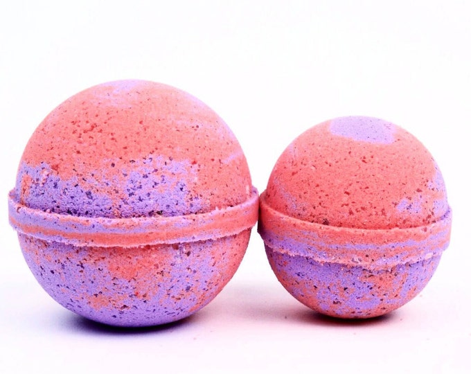 Fragrant Bath Bombs, 6 Pack Premium 4.5 oz. Fruity Bathbombs, Handmade Bath Fizzie, Vegan Bath Fizzy, Bath Bomb Gift Ideas, Bath Fizzer,