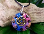 Orgone Pendant - Hematite - Spiritual New Age Gift - Amulet and Talisman for Root Chakra Healing - Metaphysical Jewellery - Medium