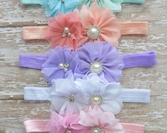 Baby headbands, flower headbands large bow headband, new baby girl gift, baby girl gifts, big bow headbands, girls bows, spring headbands