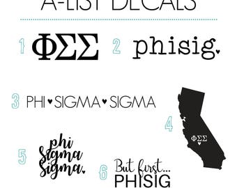 Phi sigma sigma | Etsy