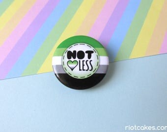 Not Heartless Aromantic Button