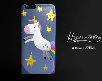 Unicorn rainbow fart case for iPhone 7, Phone SE, iPhone Plus, iPhone 6/6S, iPhone 5/5S - iPhone 5C, Samsung Galaxy S5, S6 Edge kawaii case