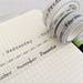 PRE-ORDER Bullet Journal Washi Tape Set - Days of The Week- Months of the Year - Numbers 1-31 - Dates - Monochrome - Typewriter Font - 7 m