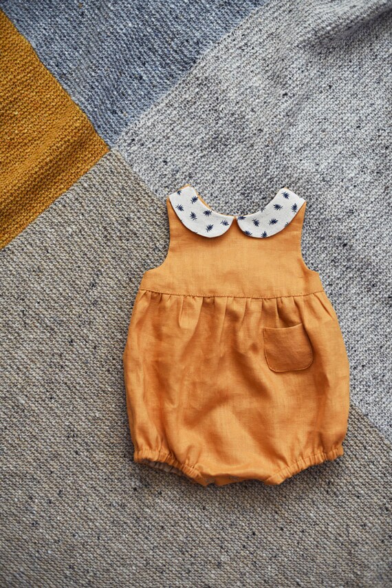 Baby Romper Linen Romper Linen Baby Romper Baby Girl