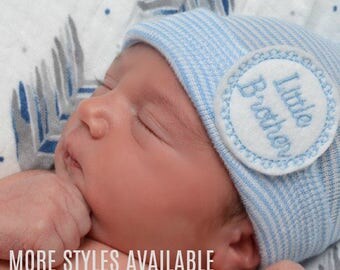 Baby boy Hat Baby Boy Hospital Hat Baby Boy Hat Beanie It's a Boy Hat Blue Baby Boy Cap Blue Striped Baby Boy Hat Newborn Boy Hat Beanie