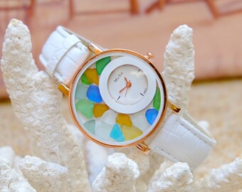 Watch gift, Women wrist watch, Women bracelet watch,Bohemian watch, Women gift ideas, Best gift for girl,Jewelry gift watch,Beach lover gift