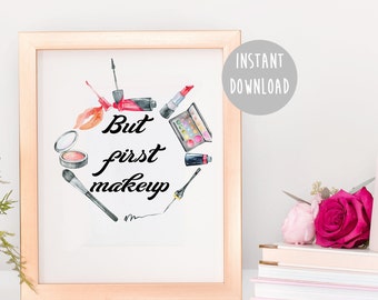 Makeup wall art | Etsy