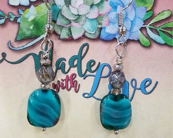 ocean wave earrings