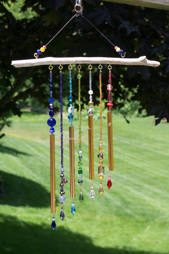 Rainbow Beaded Wind Chimes Beaded Wind Chimes Colorful