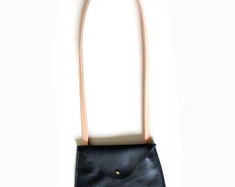 Black Leather Crossbody Bag
