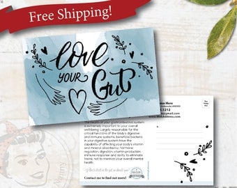 plexus postcard, CUSTOM plexus postcard, gut health, mailer postcard, plexus swag - Free Shipping