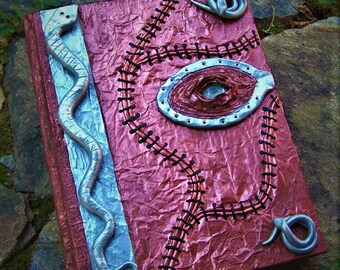 Hocus Pocus Spell BOOK with SPELLS and FREE Hocus Pocus Pendant Halloween Wedding Guest Book Spellbook Winifred Costume Accessory