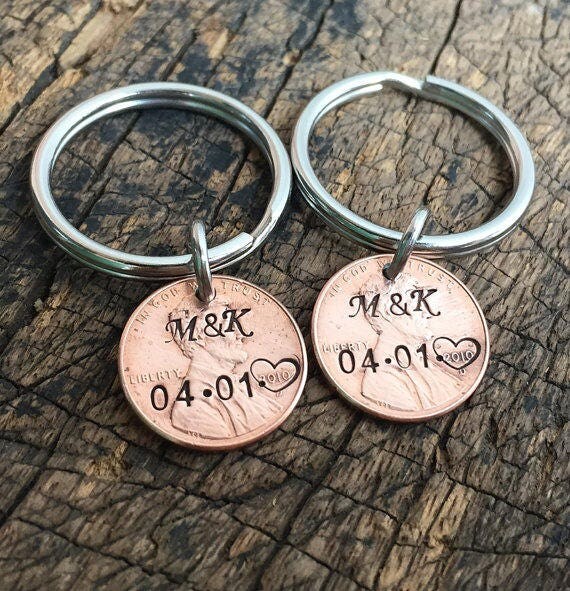 Couples keychain couples key ring engraved keychain couples