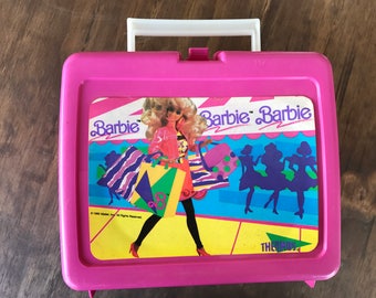 1990's Vintage Pink Barbie Lunchbox