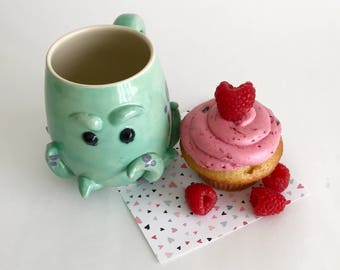 Octopus Mug: Round Green