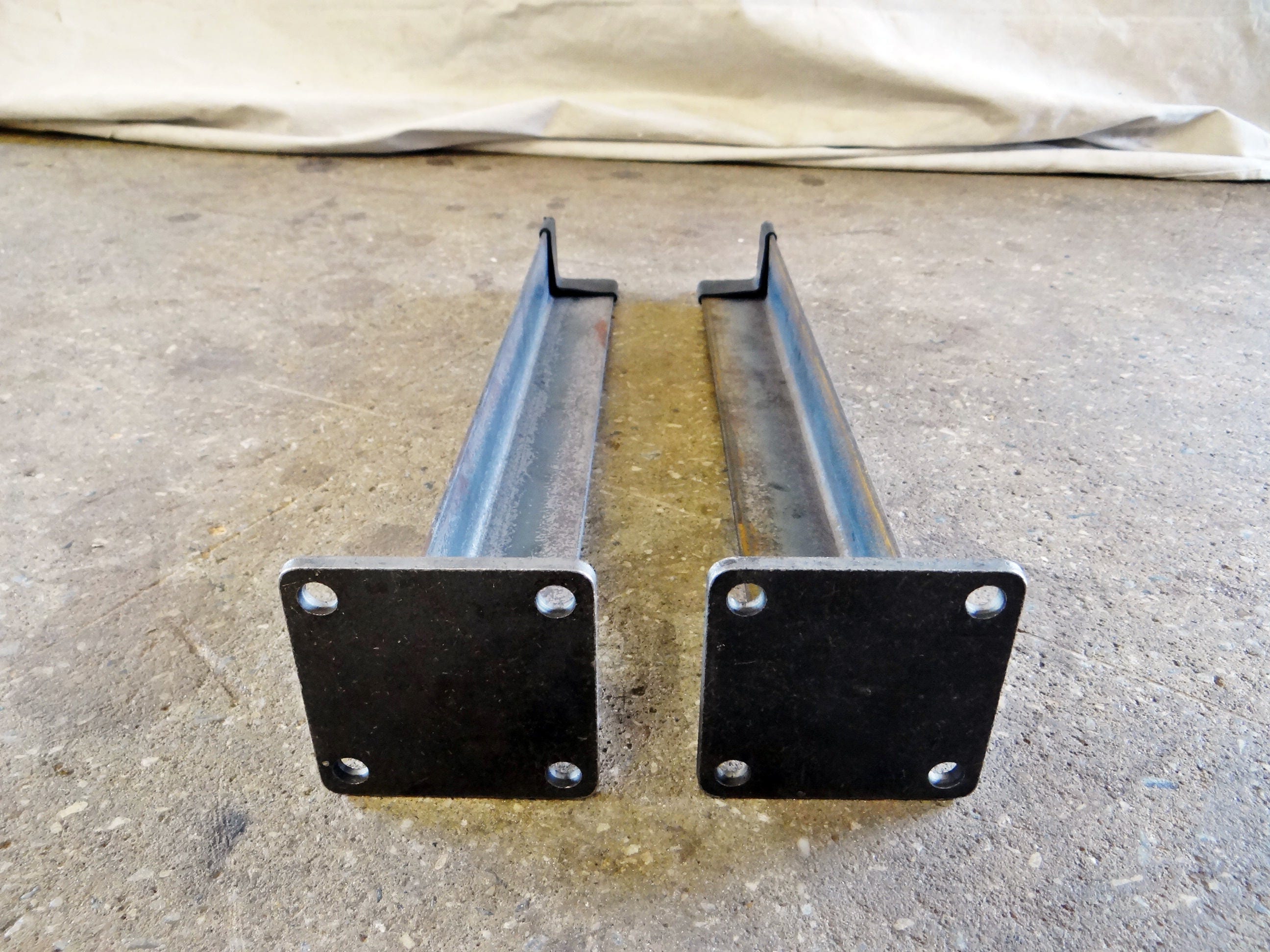 SET of 4 Angle Iron Table Legs for dining table 28