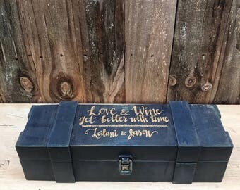 Wine Box Ceremony, Wedding Wine Box Personalized
