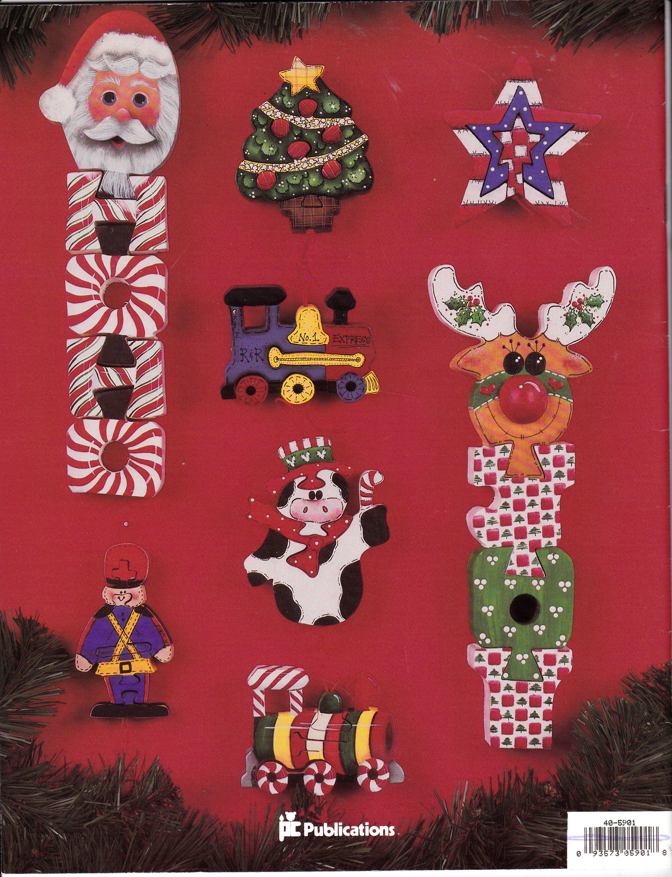 Christmas Wooden Cut Out Patterns and Painting Instructions Booklet