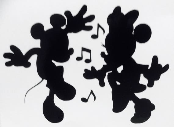 mickey and minnie dancing figurines