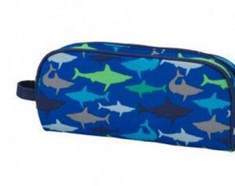Monogram Jawsome Shark Pencil Case or Cosmetic Bag