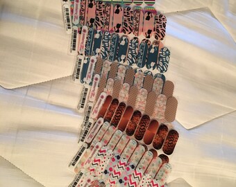 Jamberry NAS Nail Wrap Sheets - 10 total