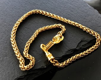 Chanel necklace, Chanel CC gold necklace, Vintage chanel chain necklace, Authentic Chanel necklace, Chanel statement necklace