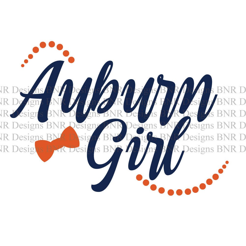 Download Auburn Girl SVG Auburn SVG DXF File Cricut File Cameo