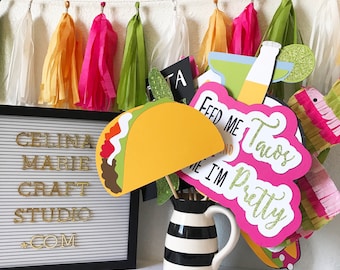 Fiesta Photo Booth Props | Fiesta Bachelorette | Fiesta Birthday | Fiesta Decor | Taco Party | Cactus Party | Fiesta Bridal Shower | Fiesta