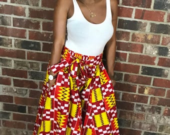 Wide Leg trousers, African Pants, wide legged