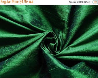 5% off Pure Silk Fabric, Pure Dupioni Silk Fabric, Silk Fabric, Indian Silk Fabric, Green Silk Fabric