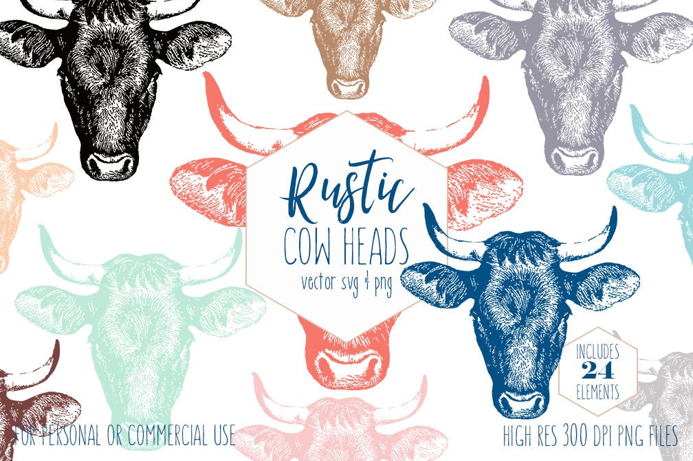 COUNTRY COW HEAD Clipart For Commercial Use Rustic Farm Animal Clip Art Bull With Horns Digital Graphics Cow Head Vector Download COUNTRY COW HEAD Clipart For Commercial Use Rustic Farm Animal Clip Art Bull With Horns Digital Graphics Cow Head Vector Download