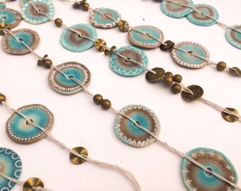 Polymer clay tutorial - Flat beads