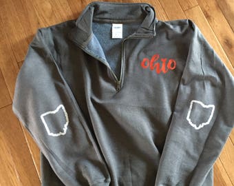 ohio state zip up sweatshirt