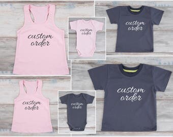 Custom Family Shirts Matching Family Shirts Daddy and Me Outfits Mommy and Me Shirts Matching Mommy and Baby Dad and Baby Matching Shirts