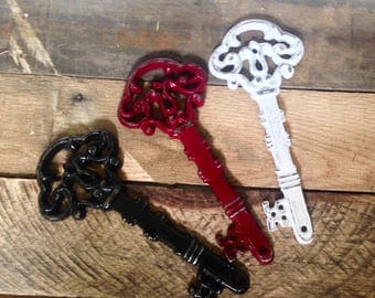 Large Skeleton Key Decor - Gallery Wall Key - Decorative Keys - Vintage Key Wall Decor - Shabby Chic - Key Wall Hanging - Country Cottage