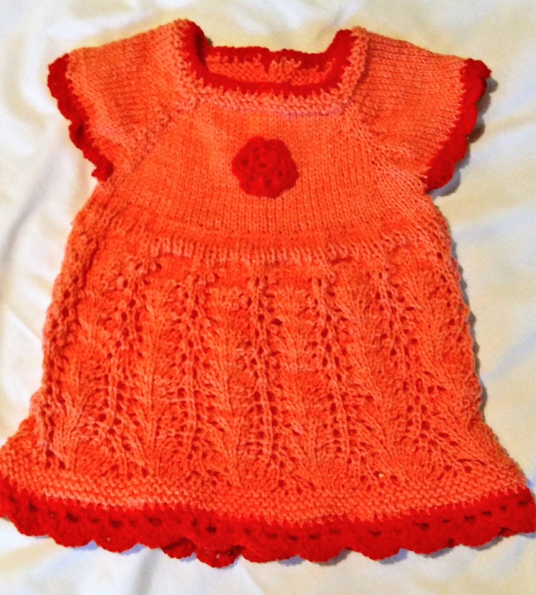 Knit Baby Dress 3 6 Months